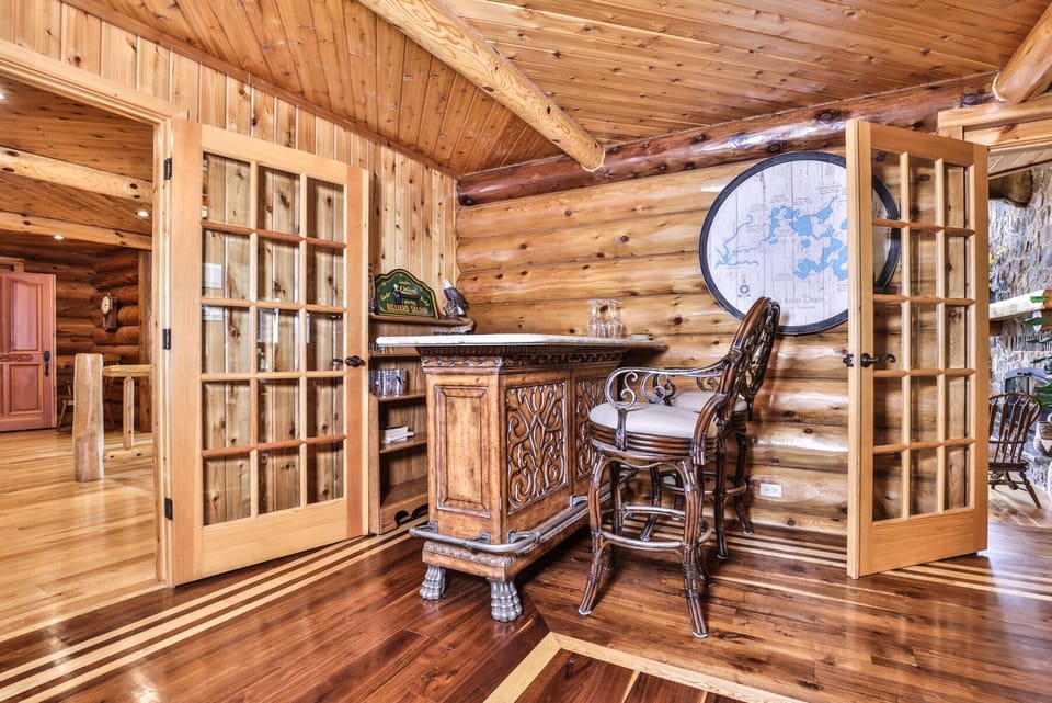 beautiful multiple glass paned french doors