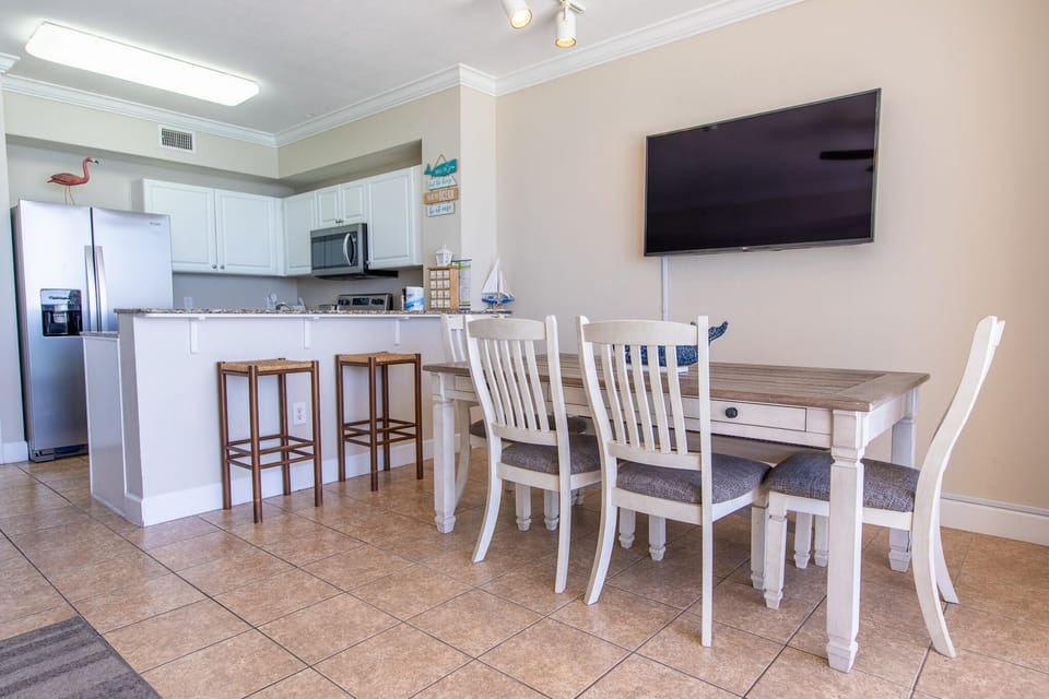 Dining table.