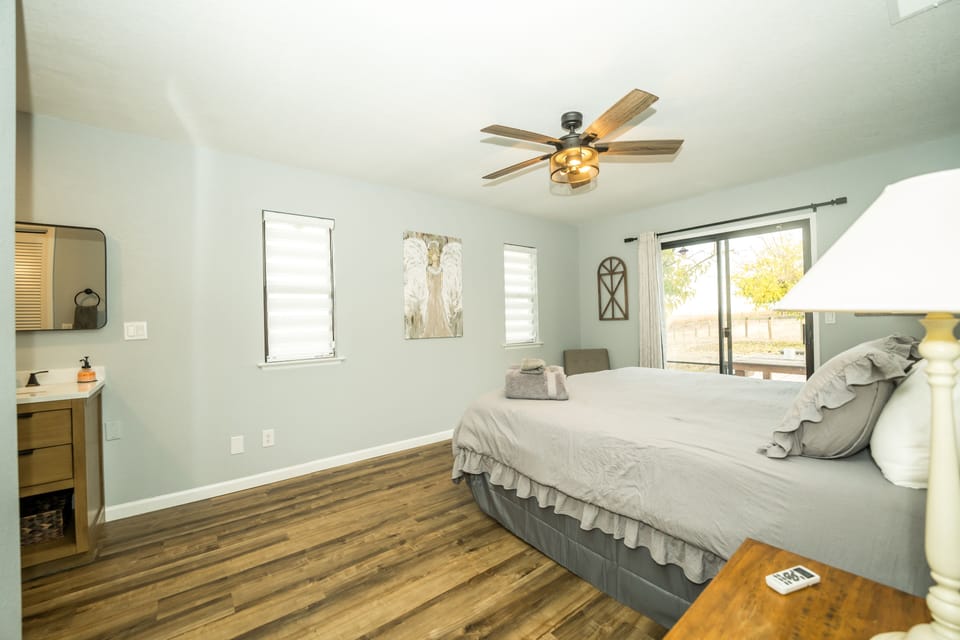 Master bedroom 1- King Bed. White house