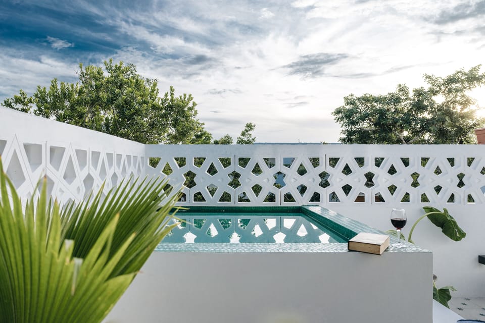 Cool off in the private rooftop plunge pool