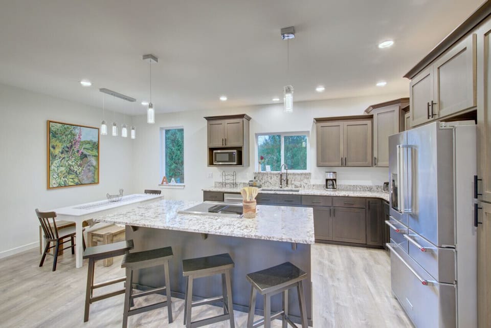 Pull up a chair at the kitchen island