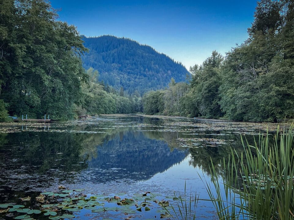 Nearby Reed Lake is a tranquil setting for your getaway