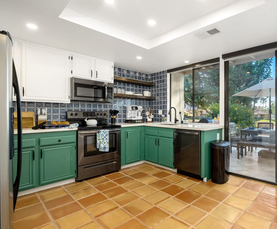 Bright kitchen with brand new appliances
