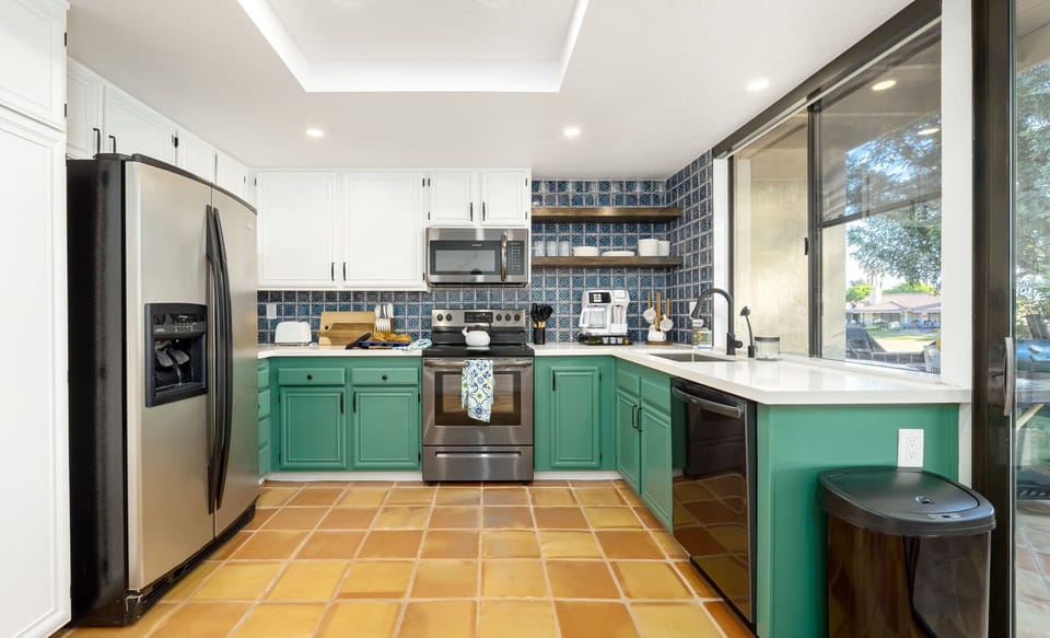 All of the dishes and utensils needed to whip up a fantastic family meal