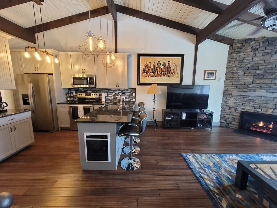 Kitchen and living room