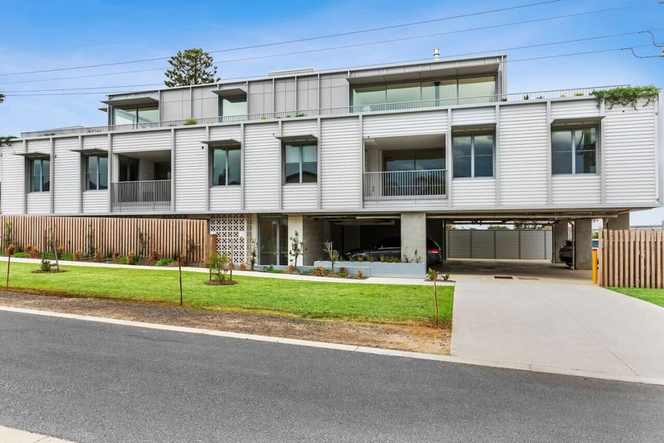 There is elevator access to your apartment, from the ground level parking spaces.