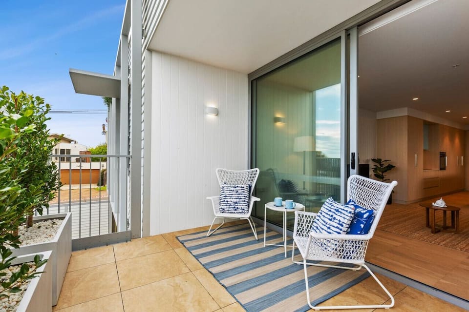 Enjoy a morning coffee or evening BBQ from your private balcony, ocean facing