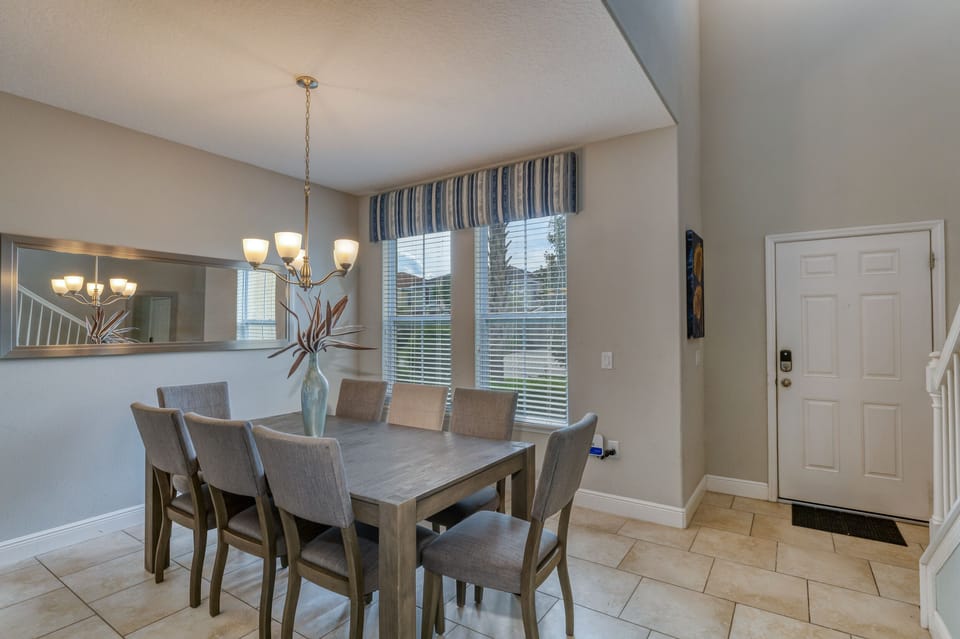 Formal dining room seating for 8
