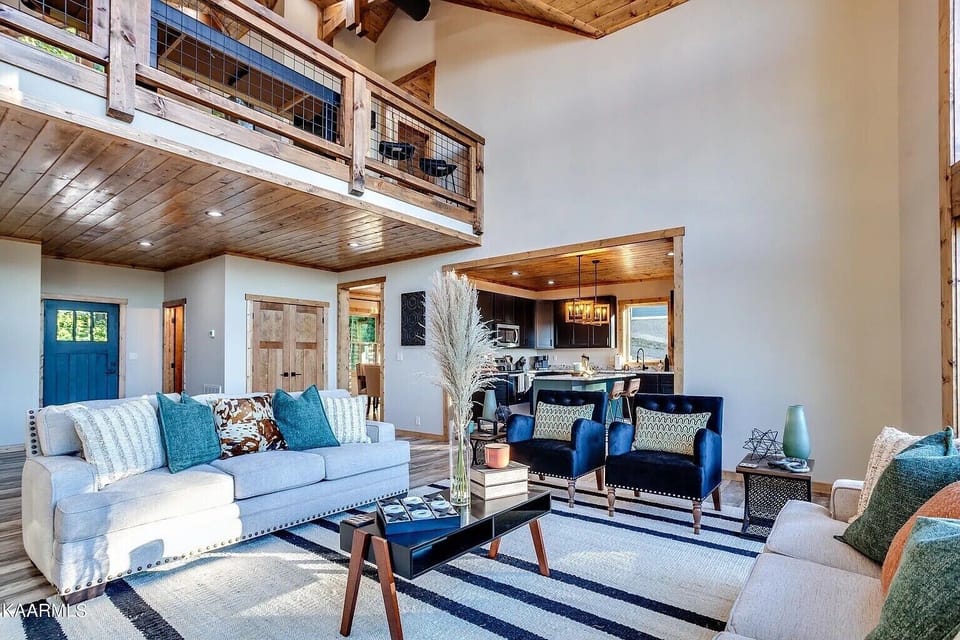 Open concept Great Room, Kitchen and Loft
