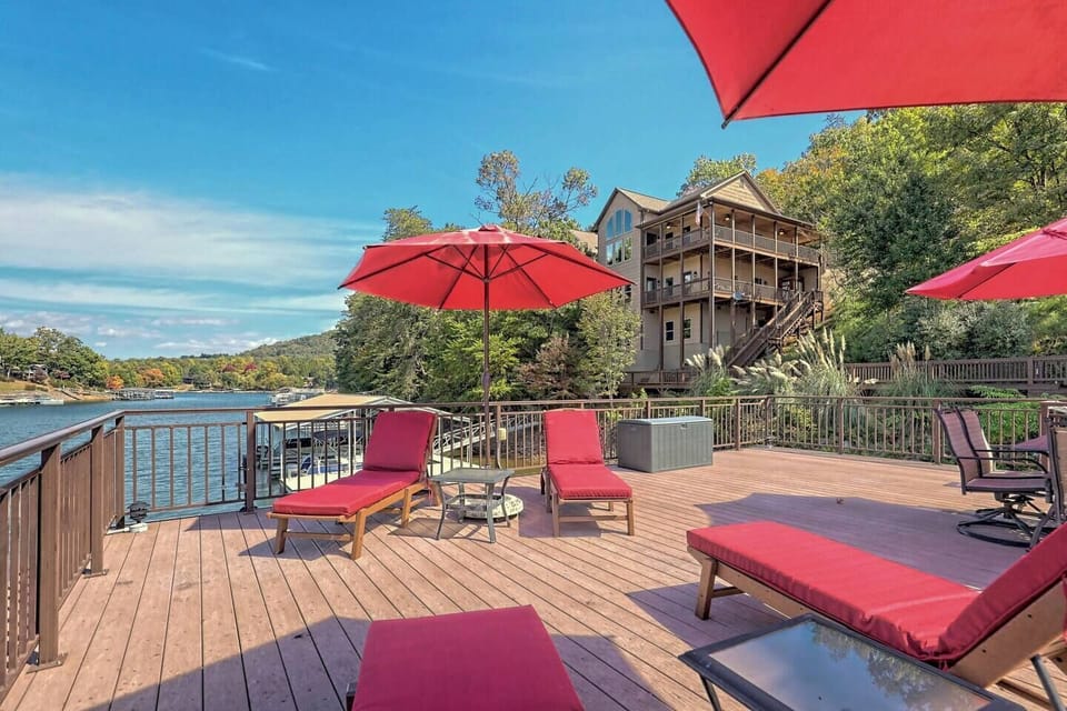 View from dock to the house
