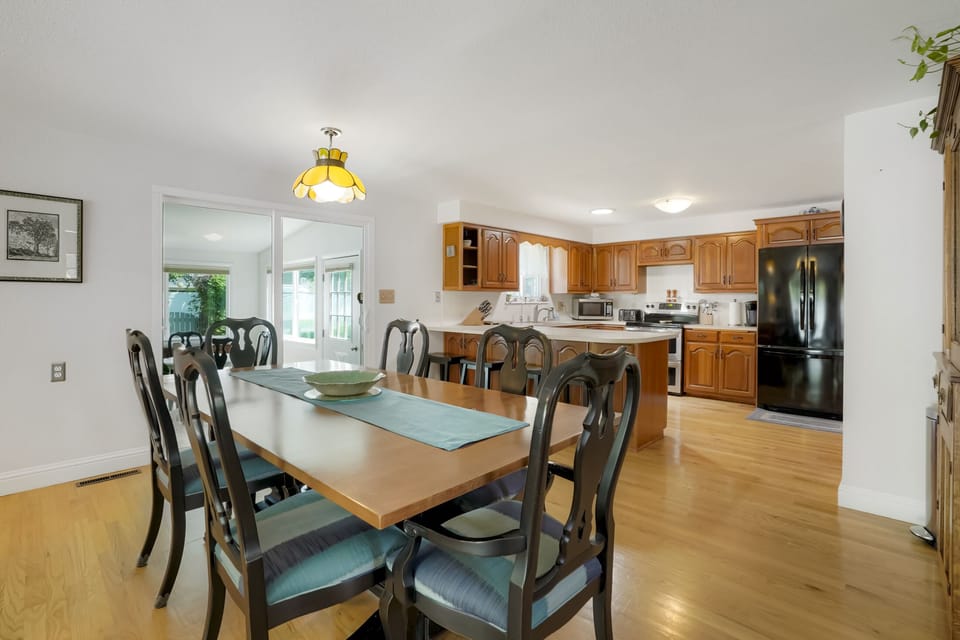 Large dining area off main living room.  Great for a nice family dinner.