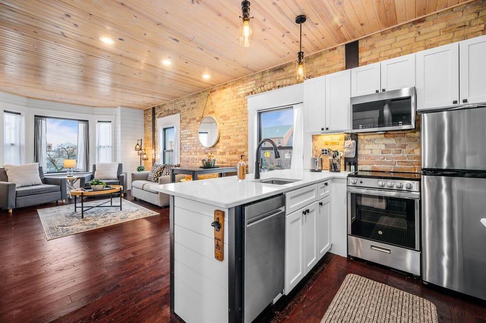 Kitchen + Living Room