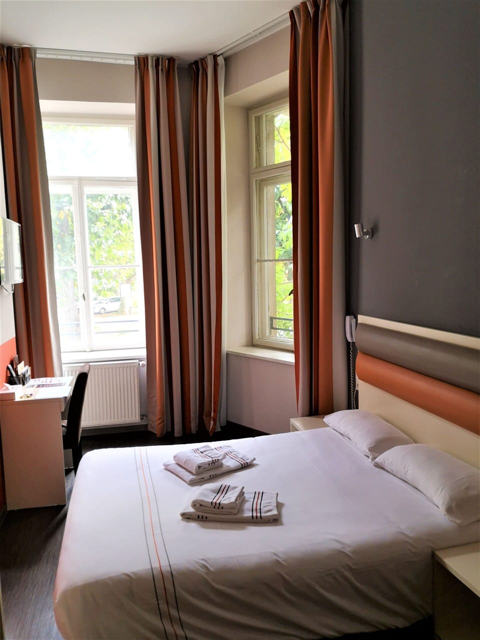 Get a peaceful night sleep in our cozy bedroom.