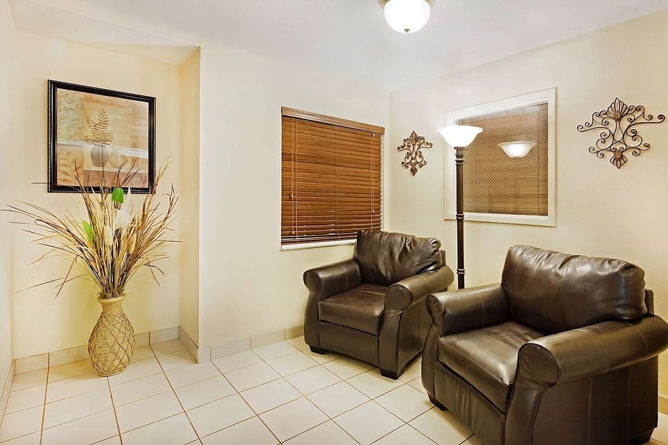 Relax before adventures in the quiet lounge seating area.