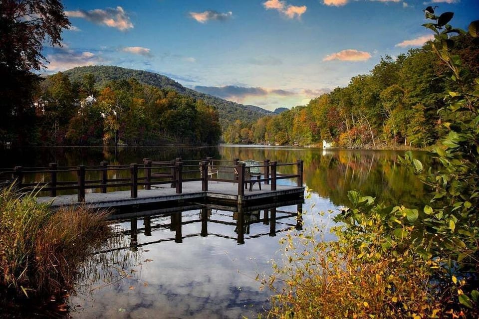 Bald Mountain Lake at Rumbling Bald.