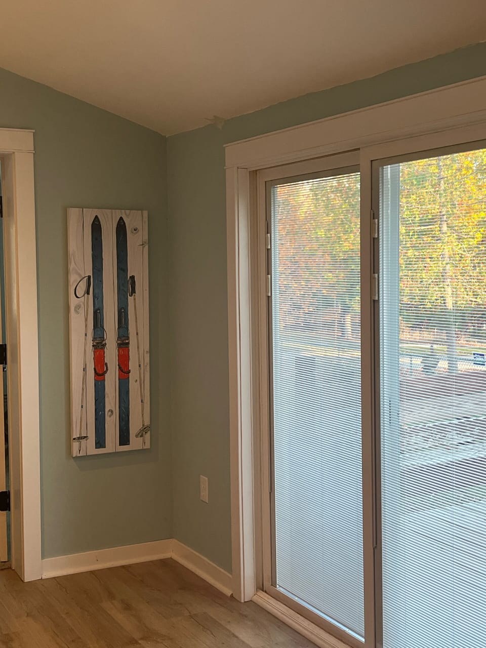 Patio Door out to deck - Partial view of Lake Charlevoix