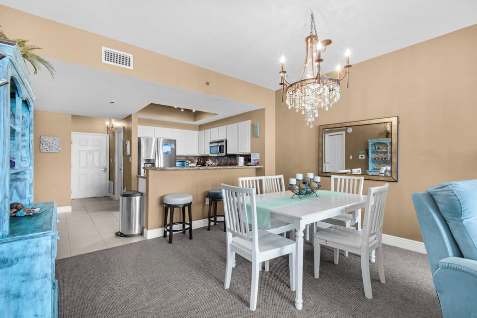 Dining and kitchen