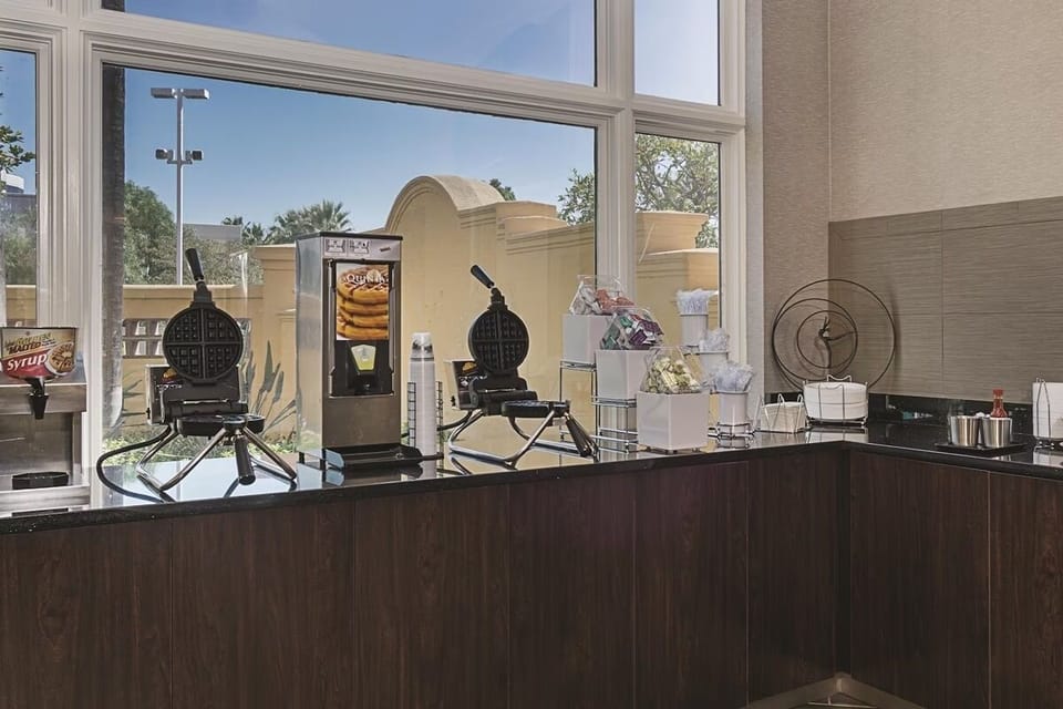 Start your morning with warm waffles and sunny views.