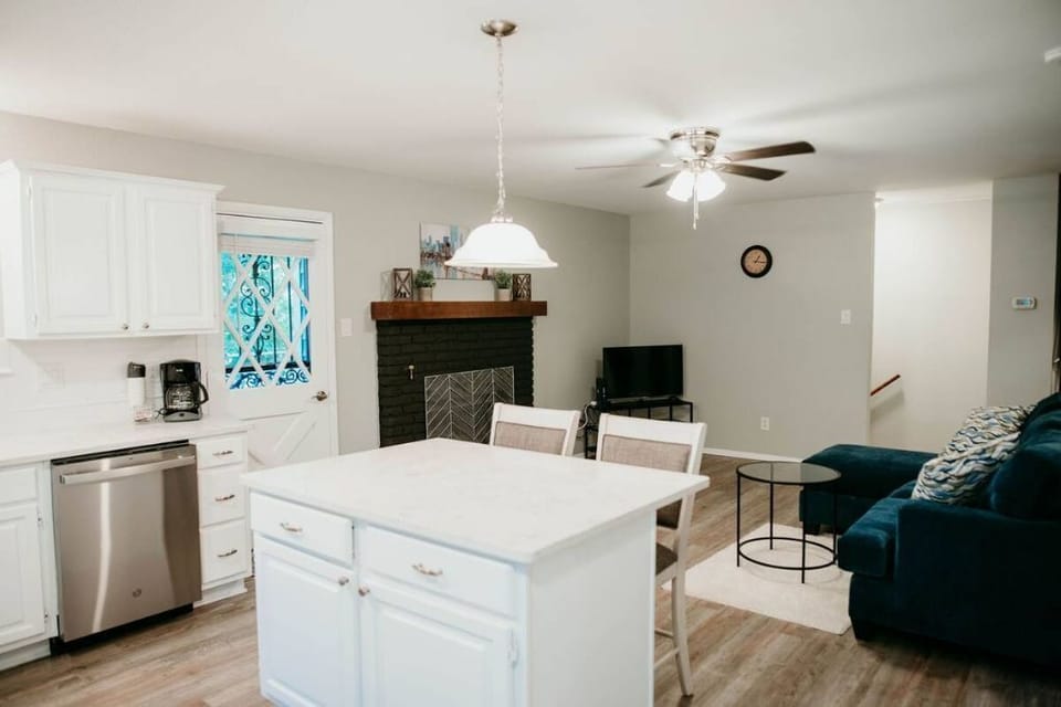 Kitchen and family room
