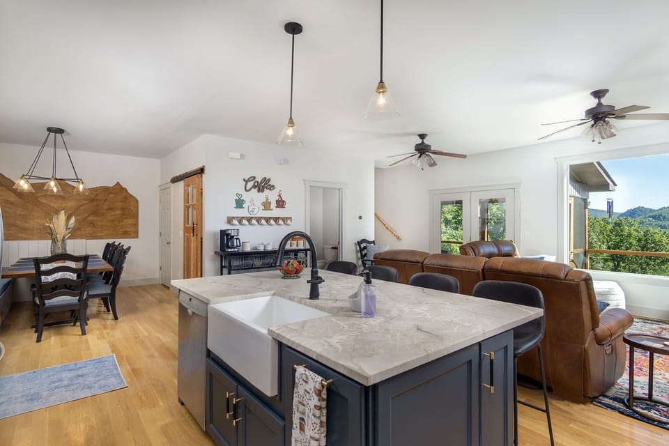 main level open concept 