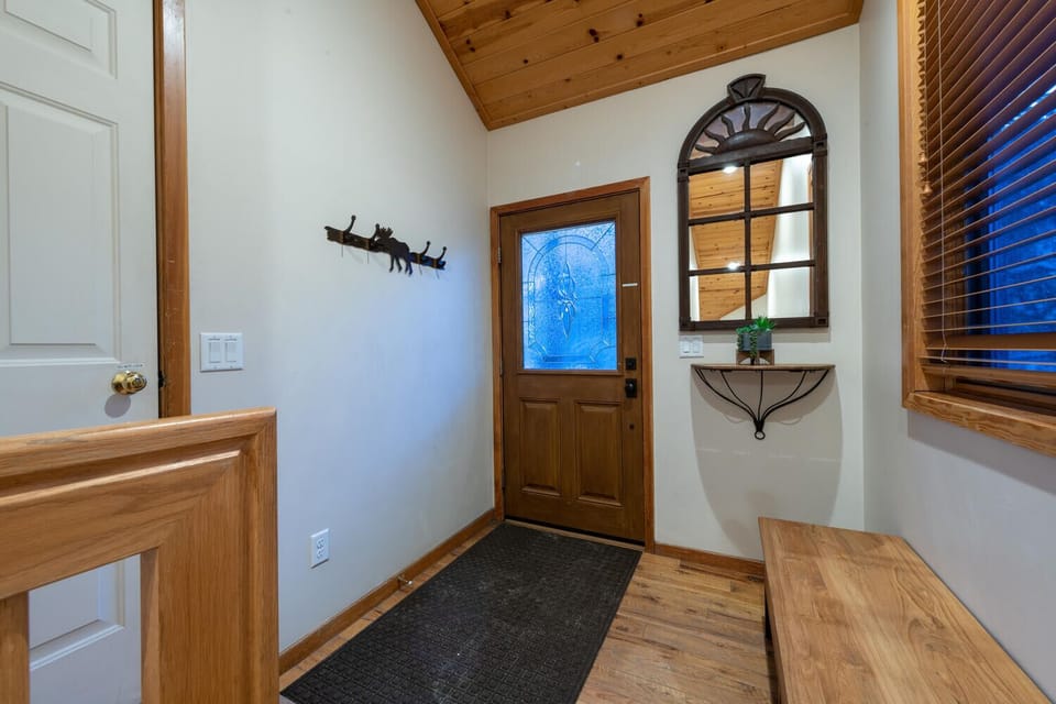 Mud room with entry from front door or garage.