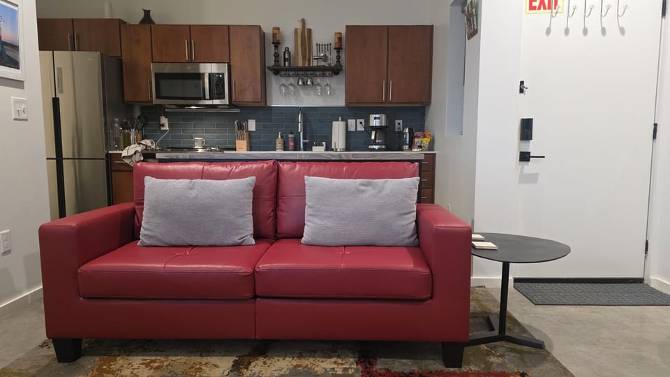 Living Room and Open Kitchen area