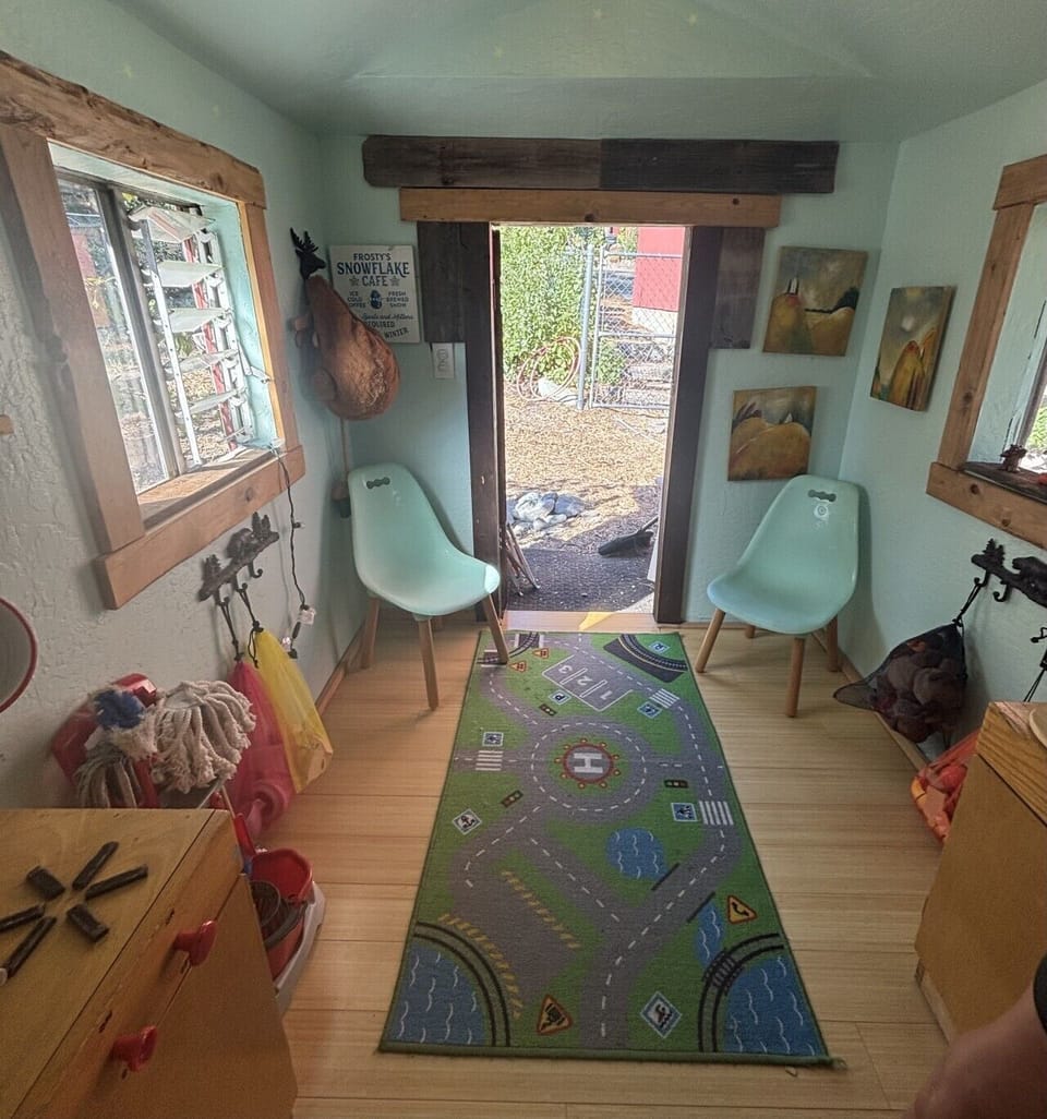 A little space for big imaginations. Whether it`s hosting a tea party, reading a favorite book, or planning the next adventure, this cozy nook is made for childhood memories.