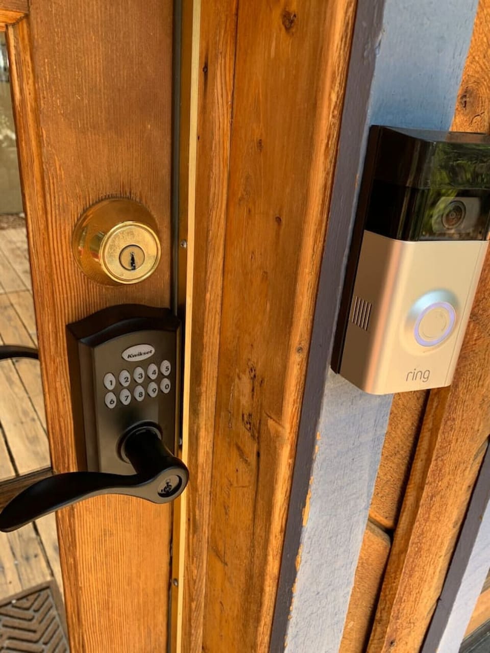 Keyless entry and Ring surveillance on the exterior for your protection.
