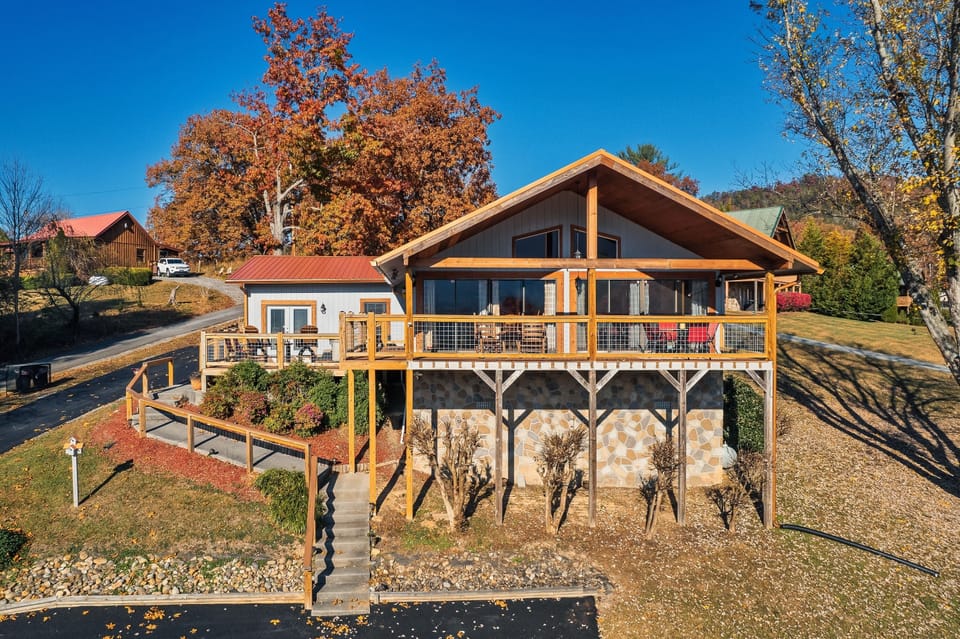 Front view of chalet