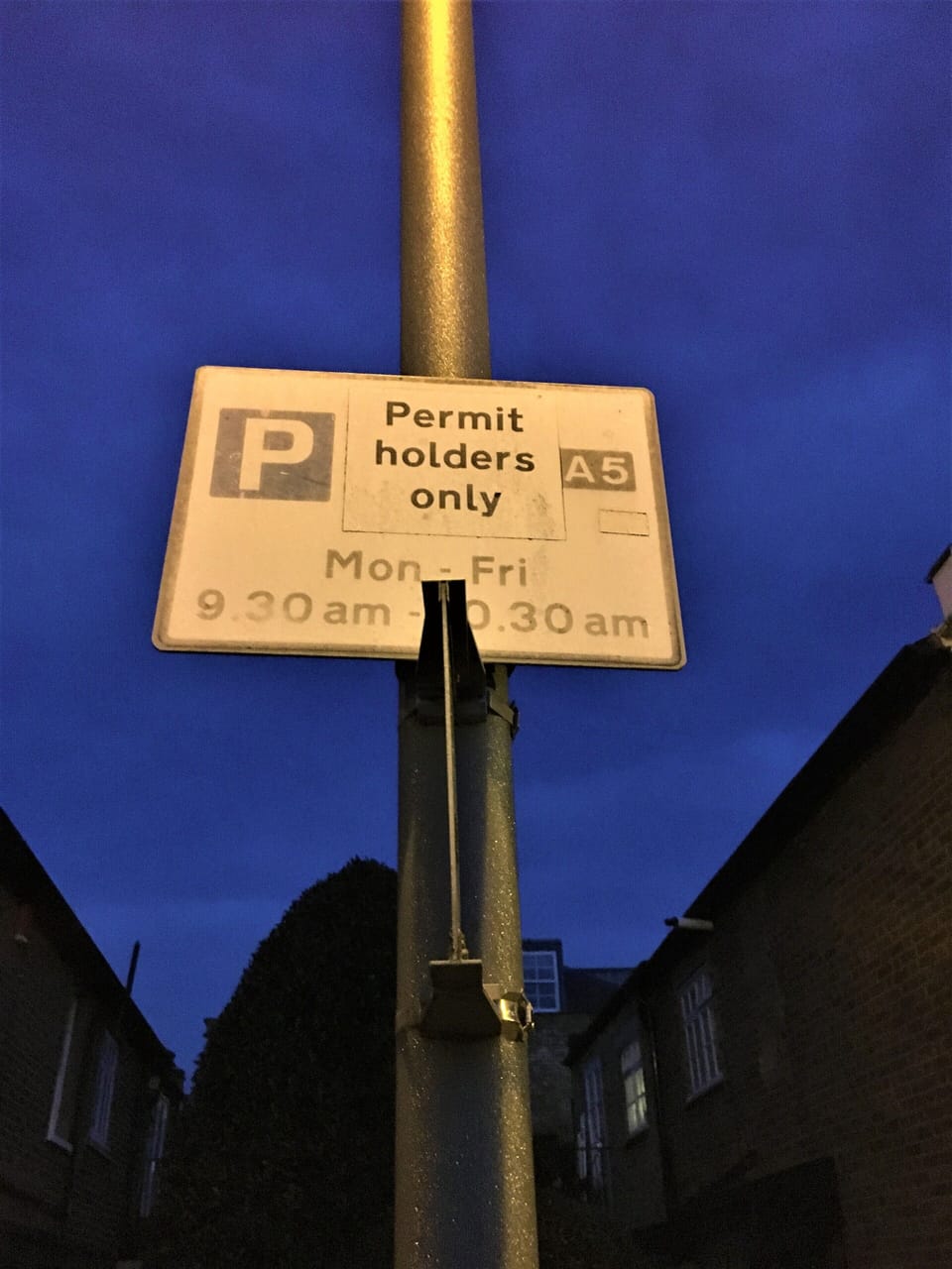 Parking restriction