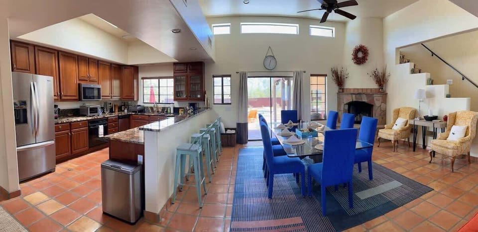 Enter the house into the great room where there's a seat for everyone!