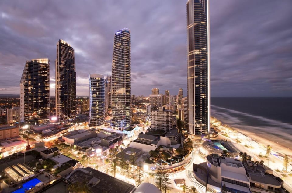 Spectacular views at night to enjoy from 3 apartment balconies