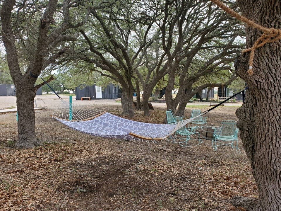 Hammock in common area