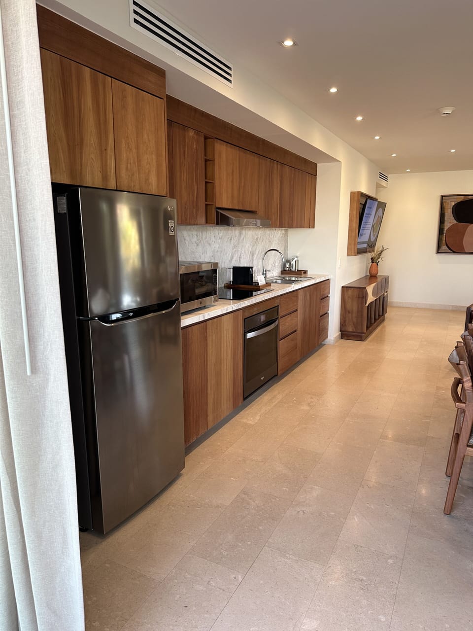 Kitchen in the Sunset Suite 