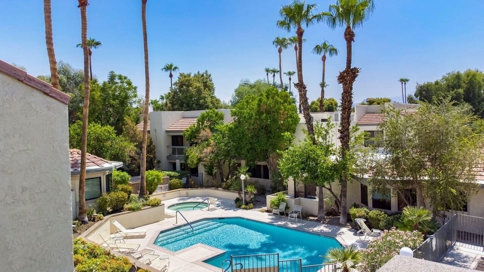 One of four outdoor pool and hot tub areas