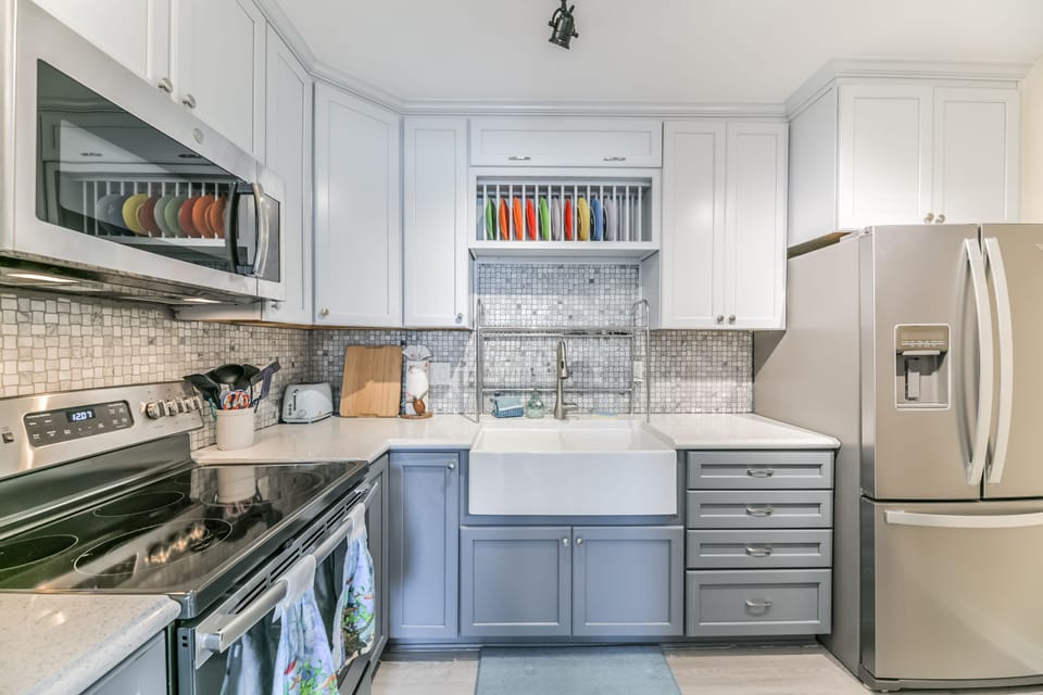 Fully stocked kitchen