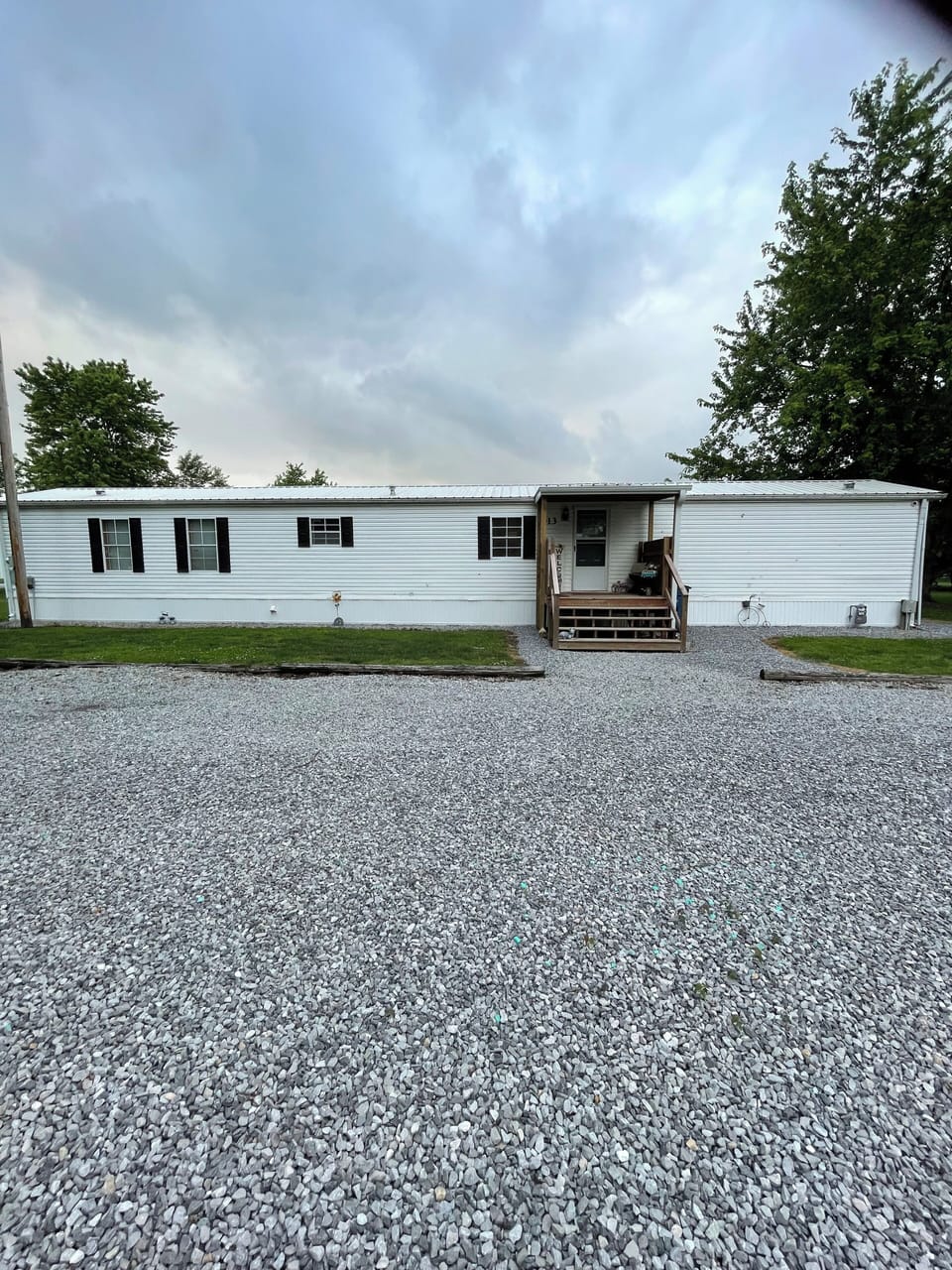 In front of property