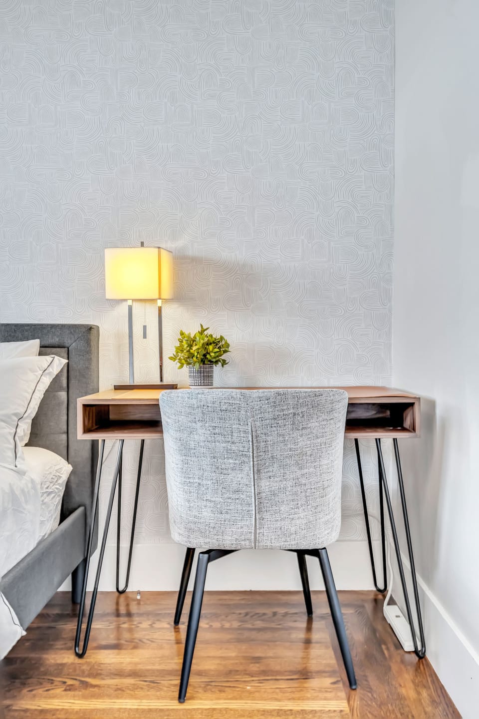 Work station in second bedroom