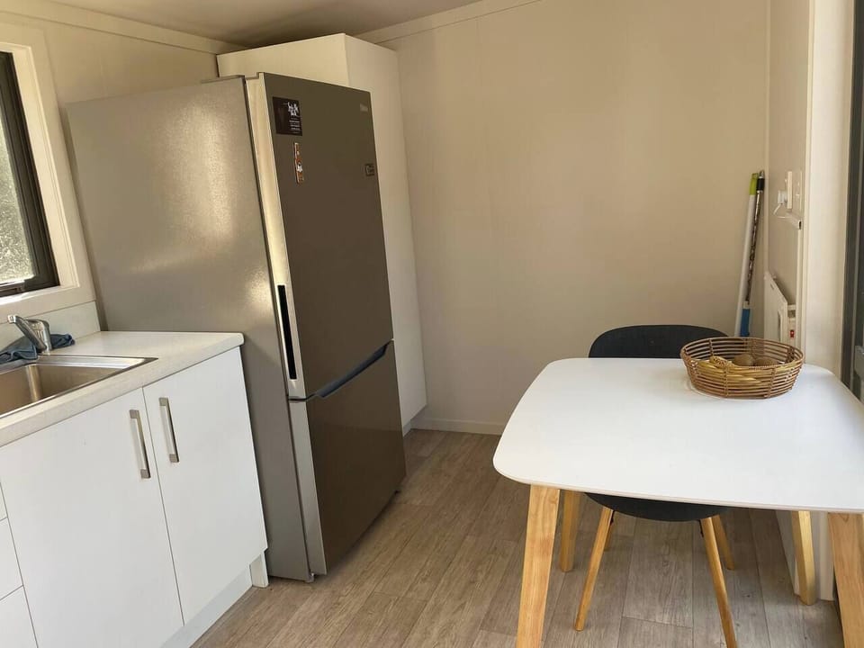 Inside the kitchen pod