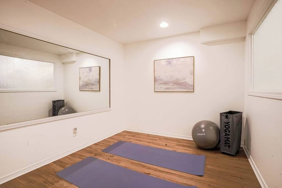 Yoga and exercise room