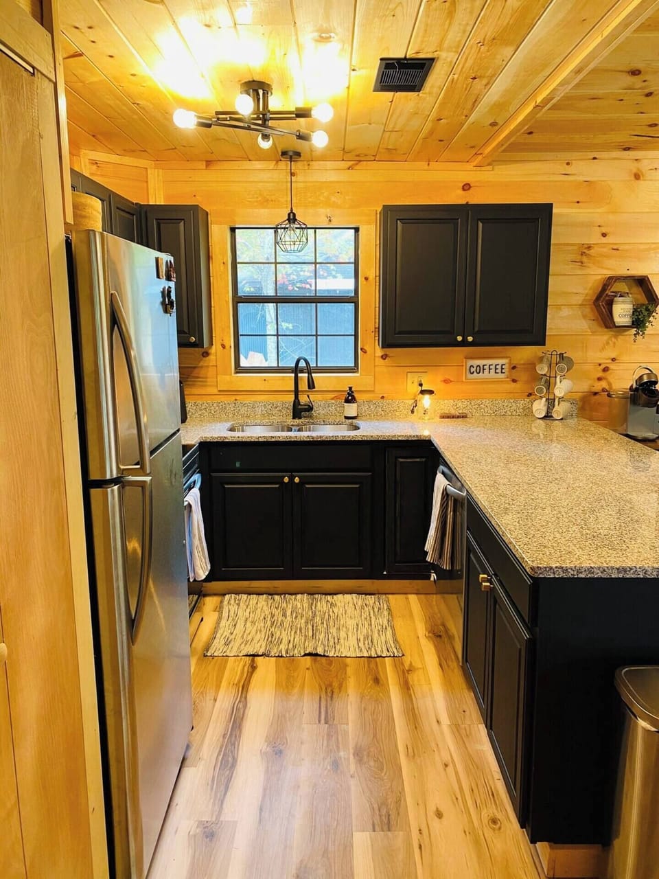 Fully equipped kitchen — toaster, mini air fryer, crockpot, mixer, pots/pans, & dishes. Everything needed to make your family the perfect meal!