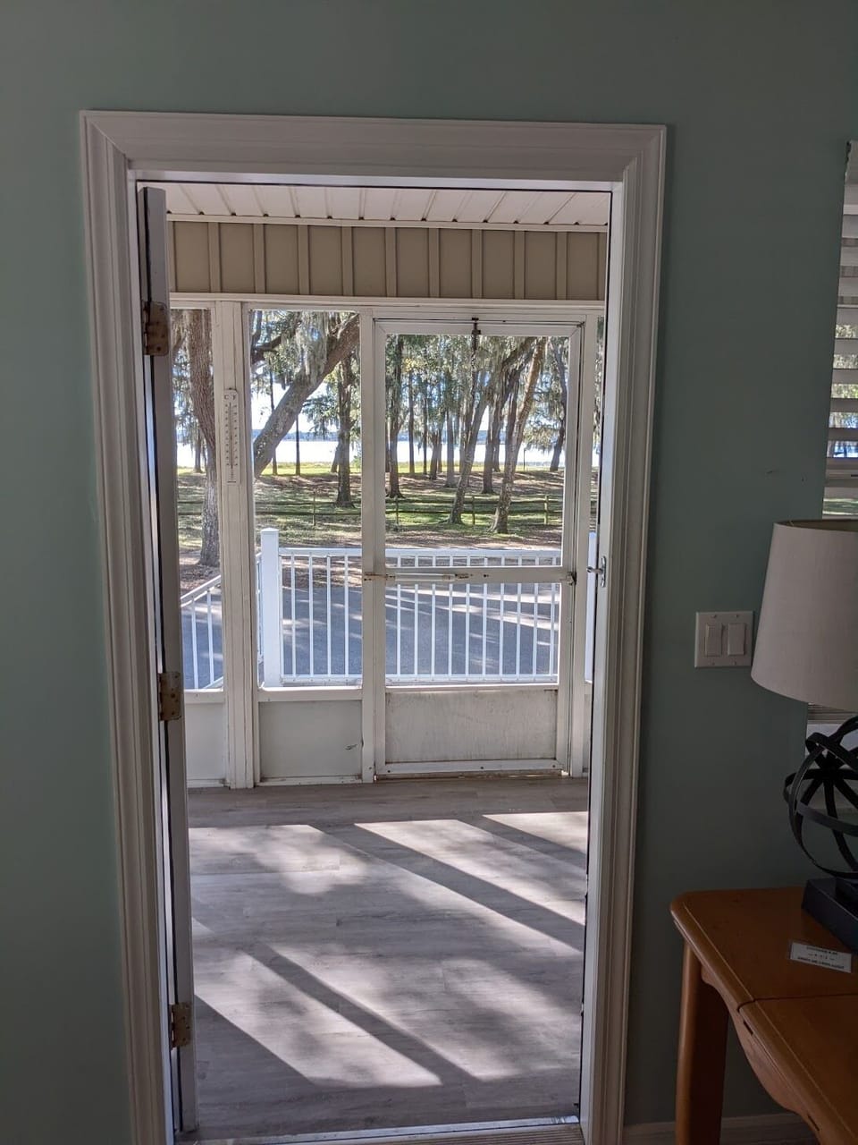 Lake view from front door