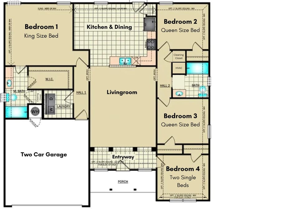 Floorplan to help see the layout of this spacious home. 