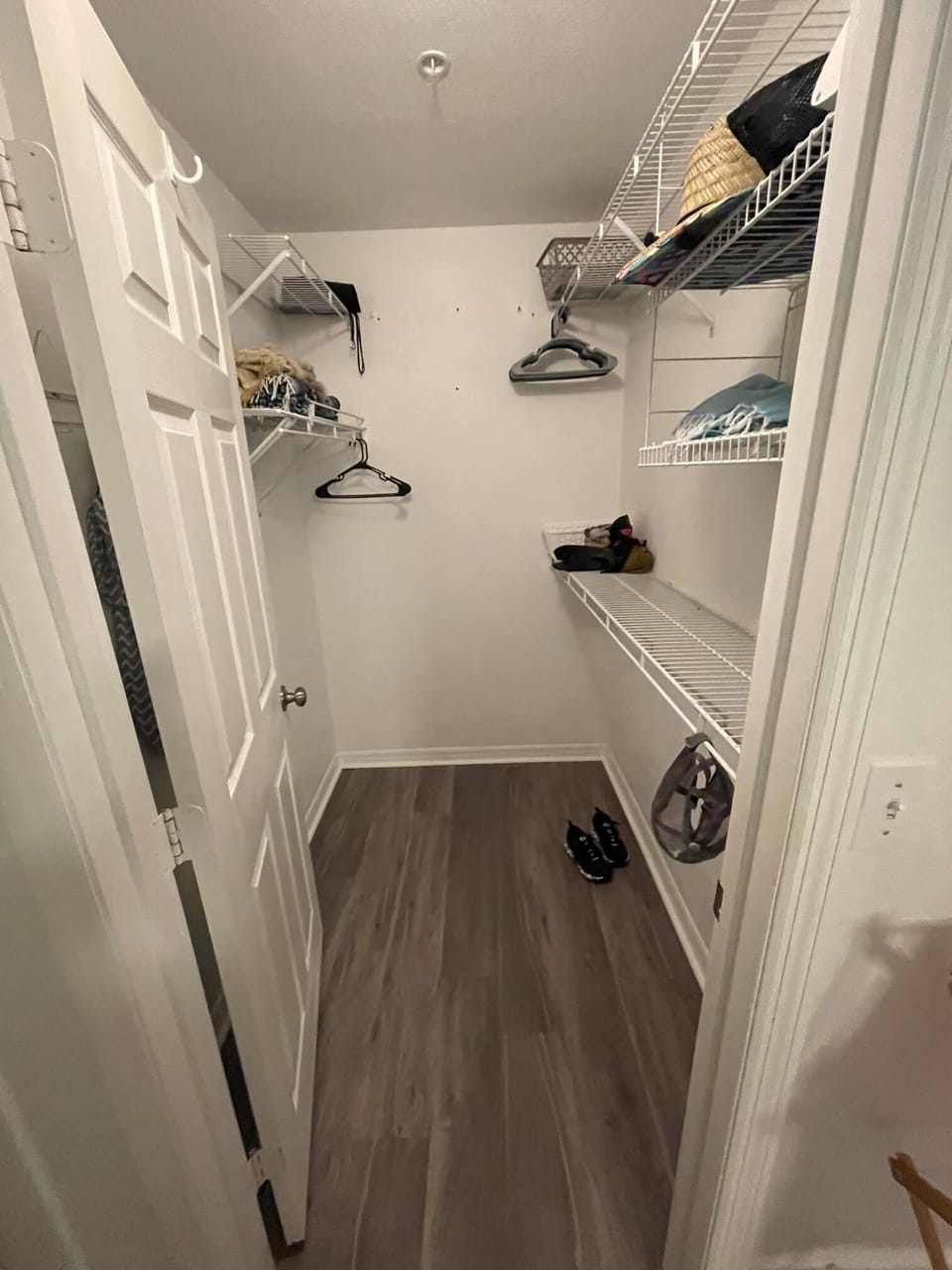 Walk-in closet in master