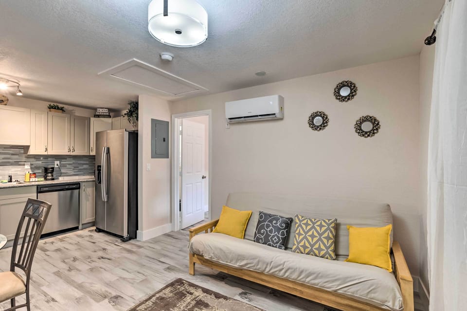 Living Area | Smart TV w/ Cable | Central A/C (Mini-Splits) & Heat | Queen Futon