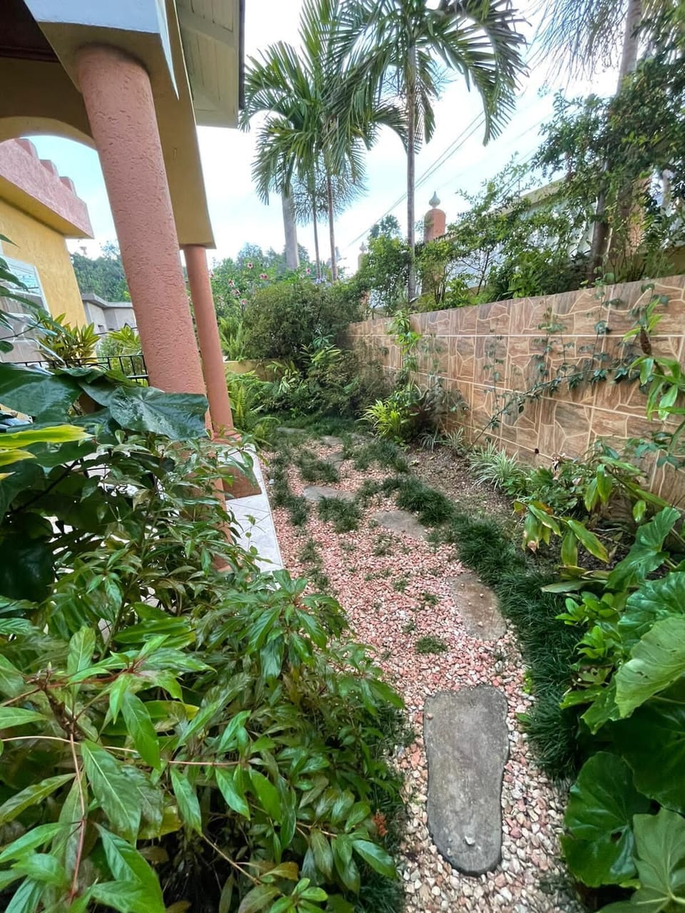 Walk way to front patio 
