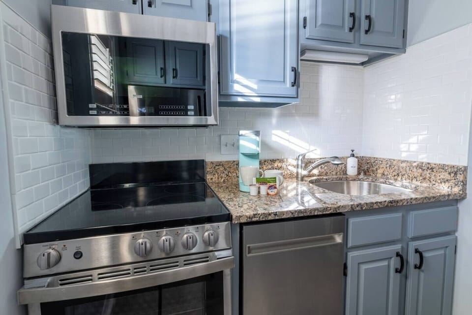 If you crave a cozy night in during your stay at the villa, you will find everything you need to prepare a good, home-cooked meal in the kitchen.  We've got you covered with cookware, utensils, high end appliances, etc. 

