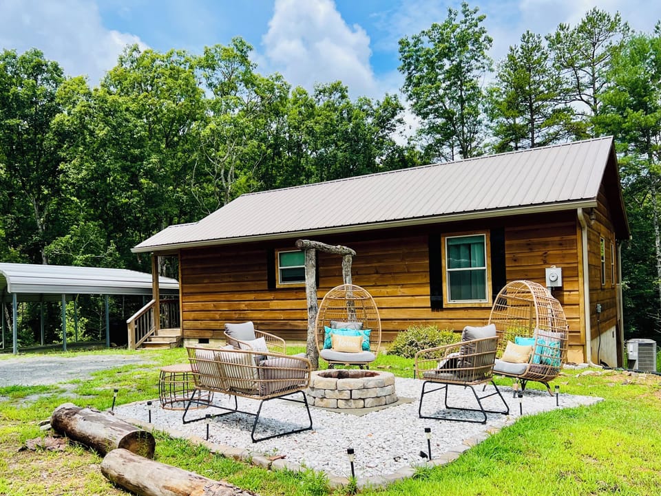 Front view of cabin