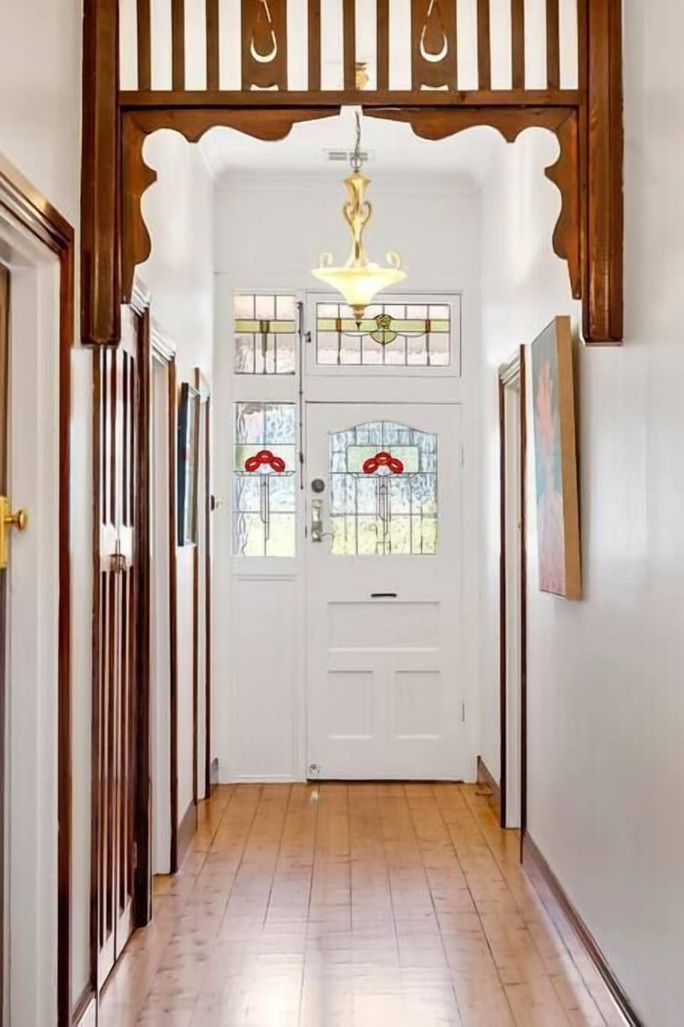 View to front door