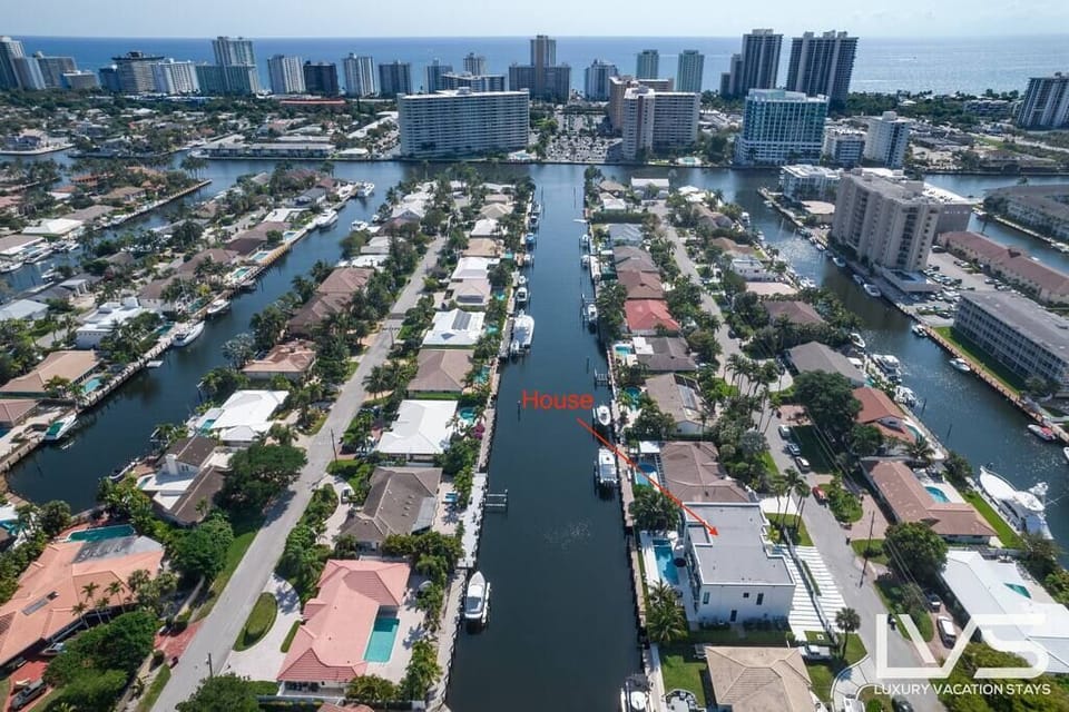 Areal view of the property